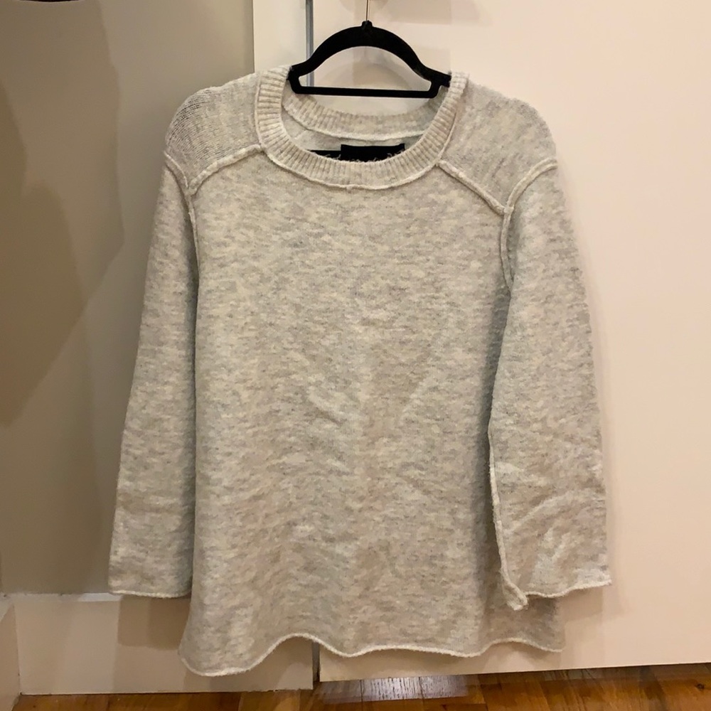 Grey knit sweater